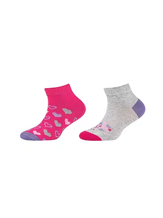CAMANO | Mädchen Socken 2er Pkg. shocking pink | 